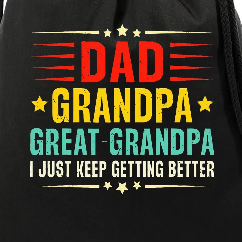 Dad Grandpa Great Grandpa Cool Drawstring Bag