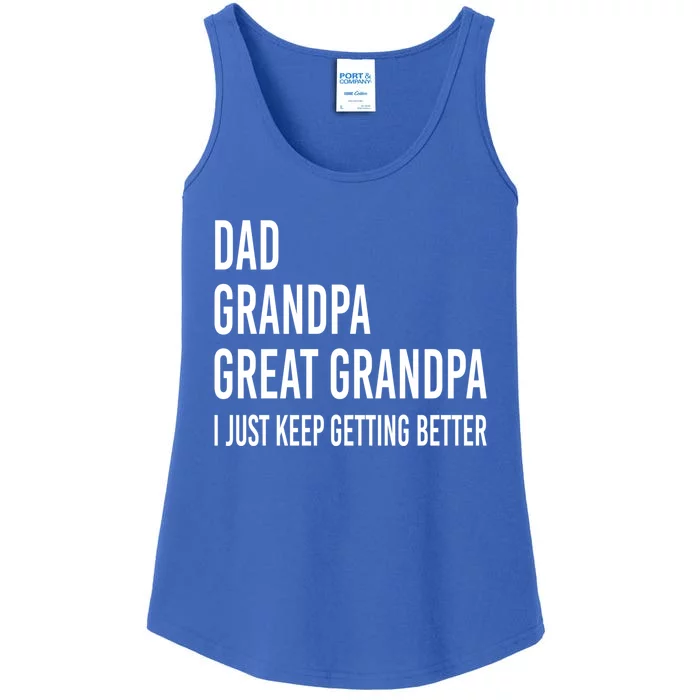 Dad Grandpa Great Grandpa Fathers Day Gift From Grand Gift Ladies Essential Tank