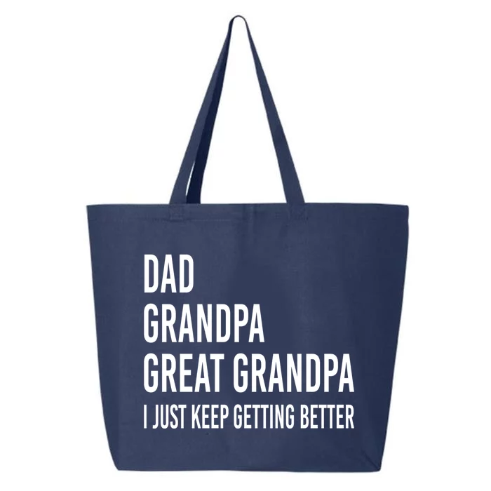 Dad Grandpa Great Grandpa Fathers Day Gift From Grand Gift 25L Jumbo Tote