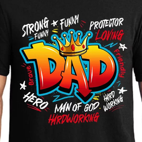 Dad Gifts Gifts For Dad Dad Graffiti Father’S Day Pajama Set