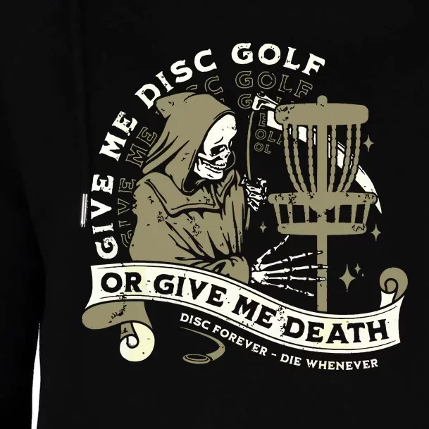 Disc Golf Give Me Disc Golf Funny Sarcastic Halloween Womens Funnel Neck Pullover Hood