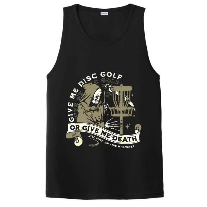 Disc Golf Give Me Disc Golf Funny Sarcastic Halloween Performance Tank