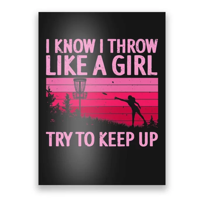 Disc Golf Game Of Throws Funny Frisbee Golf Poster