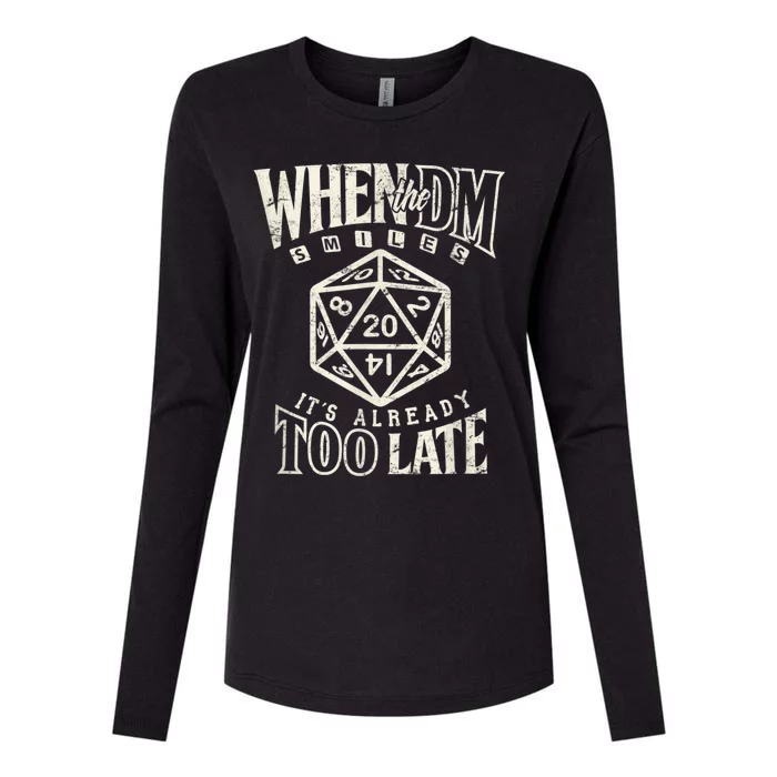 Dungeon GM Game DM Boardgame Master Role Play Womens Cotton Relaxed Long Sleeve T-Shirt