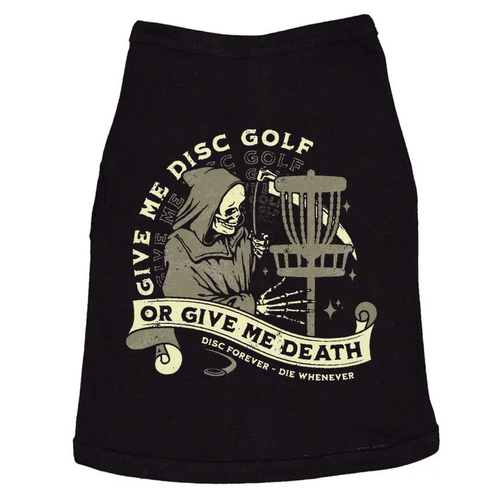 Disc Golf Give Me Disc Golf Funny Sarcastic Halloween Doggie Tank