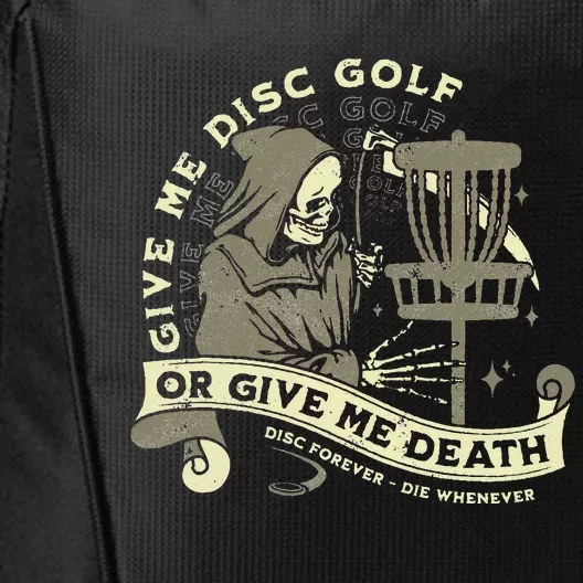 Disc Golf Give Me Disc Golf Funny Sarcastic Halloween City Backpack