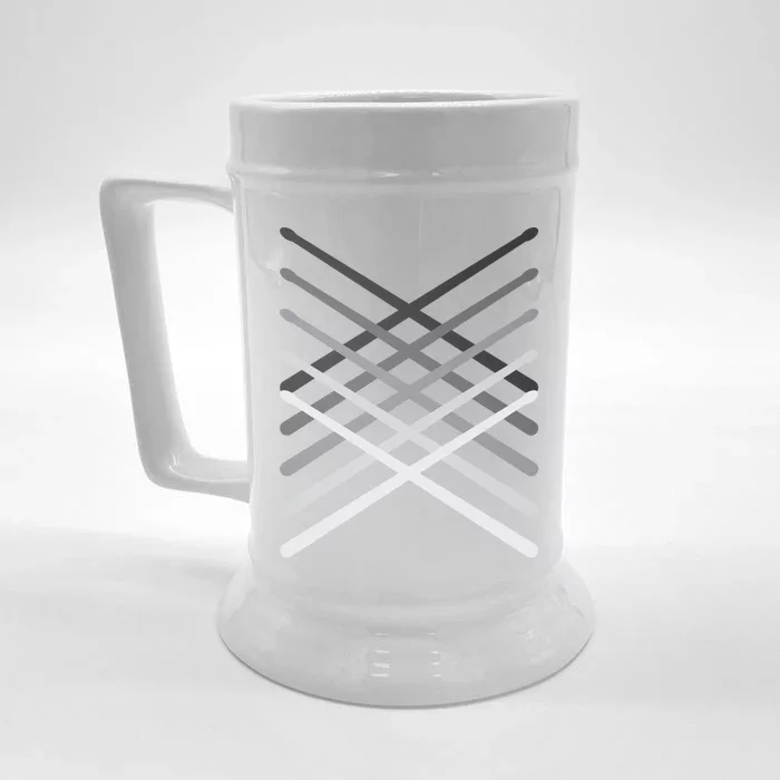 Drummer Gift Great Gift Drummer Percussionist Gift Great Gift Drumsticks Tee Gif Front & Back Beer Stein