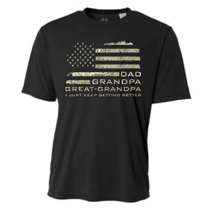 Dad Grandpa Great Grandpa Fathers Day Last Minute Cooling Performance Crew T-Shirt