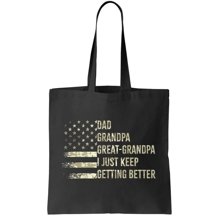 Dad Grandpa Great Grandpa Fathers Day Last Minute Tote Bag