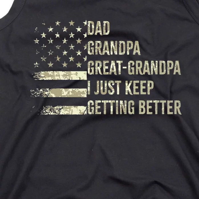 Dad Grandpa Great Grandpa Fathers Day Last Minute Tank Top