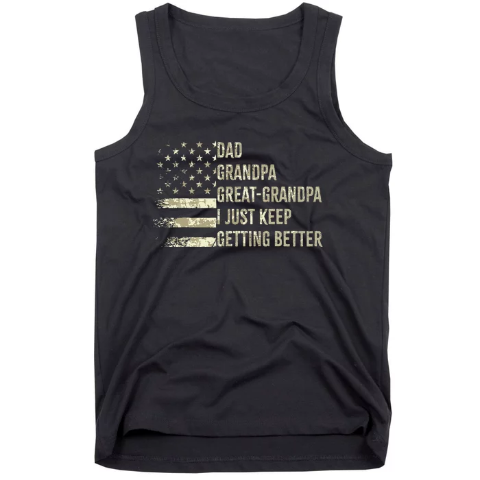 Dad Grandpa Great Grandpa Fathers Day Last Minute Tank Top