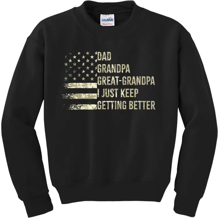 Dad Grandpa Great Grandpa Fathers Day Last Minute Kids Sweatshirt