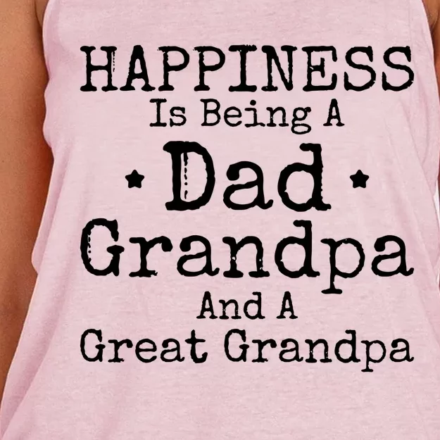 Dad Grandpa Great Grandpa Hilarious Saying Grandfather Gift Women's Knotted Racerback Tank