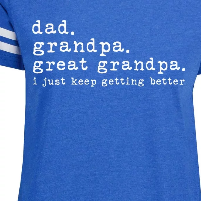 Dad Grandpa Great Grandpa Funny fathers day Great Grandpa Enza Ladies Jersey Football T-Shirt