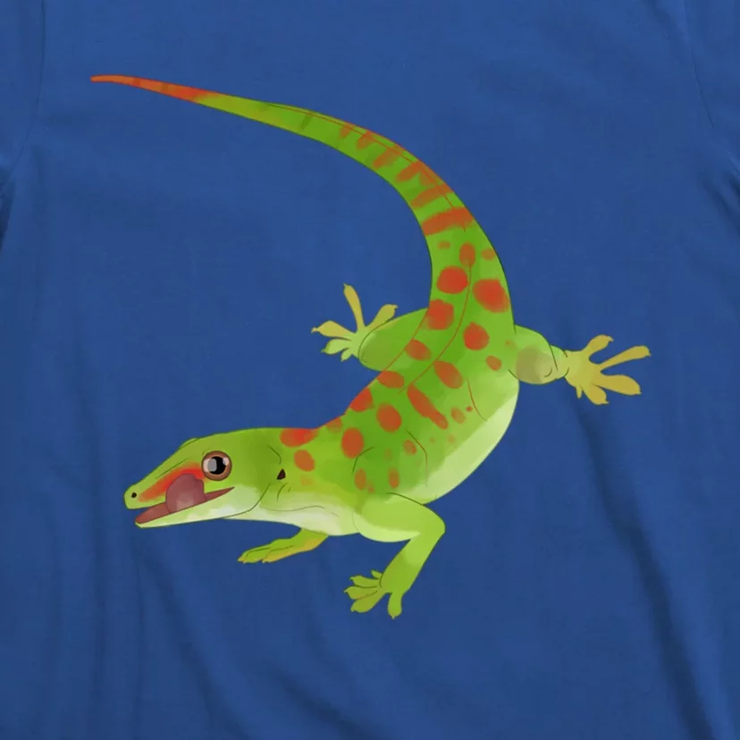 Day Gecko Green Gecko Lizard Drawing Reptile Lover Meaningful Gift T-Shirt