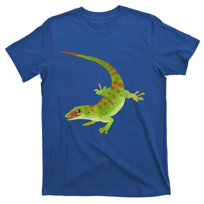 Day Gecko Green Gecko Lizard Drawing Reptile Lover Meaningful Gift T-Shirt