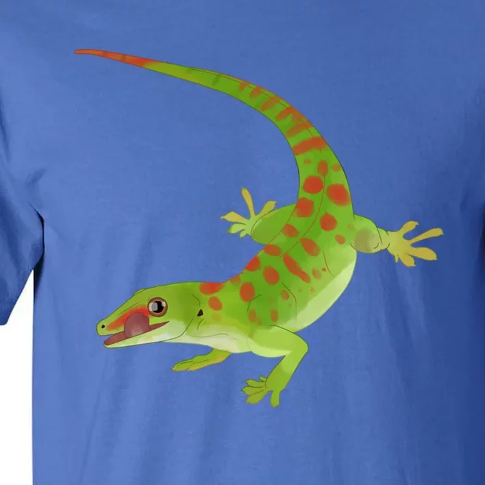 Day Gecko Green Gecko Lizard Drawing Reptile Lover Meaningful Gift Tall T-Shirt