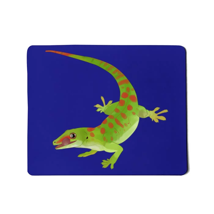 Day Gecko Green Gecko Lizard Drawing Reptile Lover Meaningful Gift Mousepad