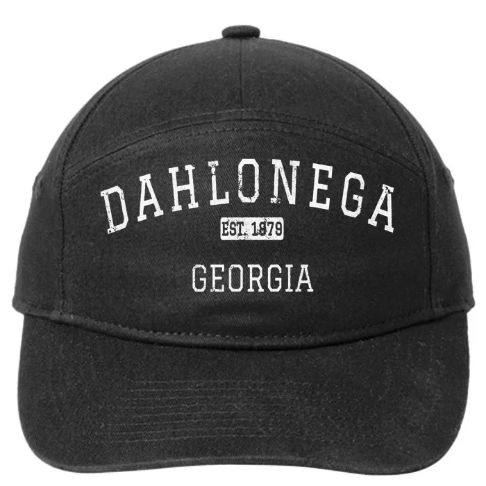 Dahlonega Georgia GA Vintage 7-Panel Snapback Hat