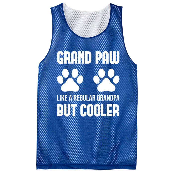 Dog Grandpa Grand Paw Like A Regular Grandpa But Cooler Gift Mesh Reversible Basketball Jersey Tank