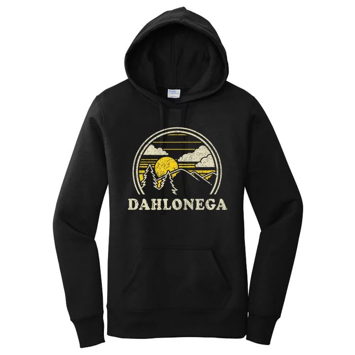 Dahlonega Georgia Ga Vintage Hiking Mountains Women's Pullover Hoodie