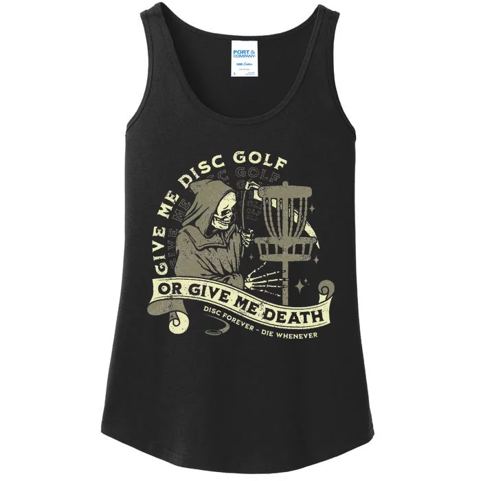 Disc Golf Give Me Disc Golf Funny Sarcastic Halloween Ladies Essential Tank