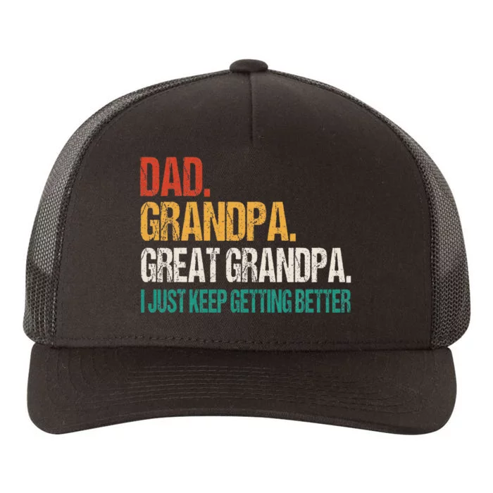 Dad Grandpa Great Grandpa Fathers Day Yupoong Adult 5-Panel Trucker Hat