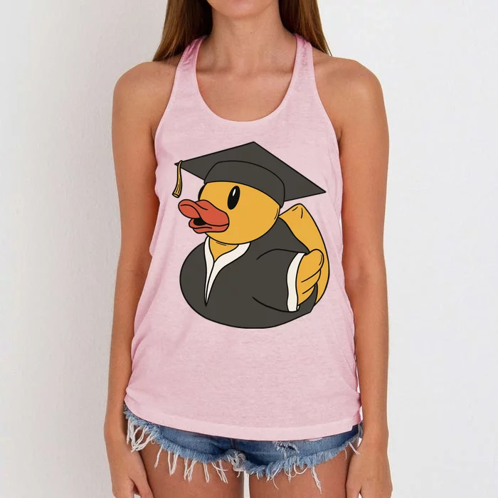 Duck Graduation Gift Women's Knotted Racerback Tank