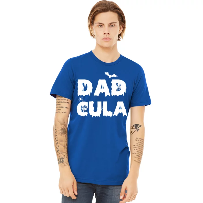 Dadcula Gift Halloween Funny Letter Print Dad Tops Gift Premium T-Shirt