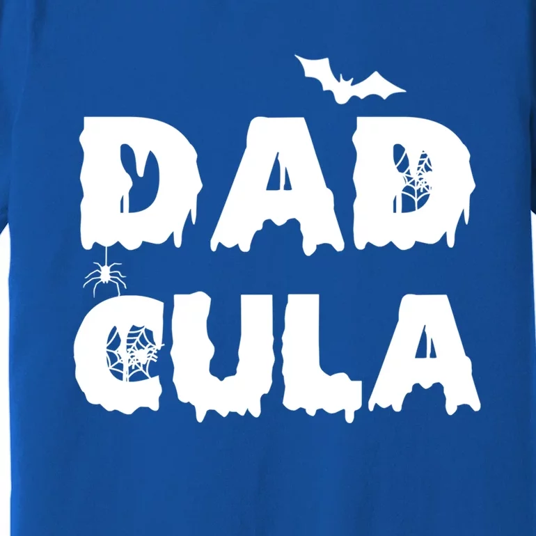 Dadcula Gift Halloween Funny Letter Print Dad Tops Gift Premium T-Shirt