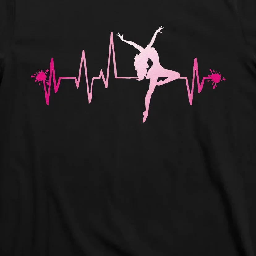 Dance Girl Heart Beat Hoodie Dancing Dancer Ballet Gift T-Shirt