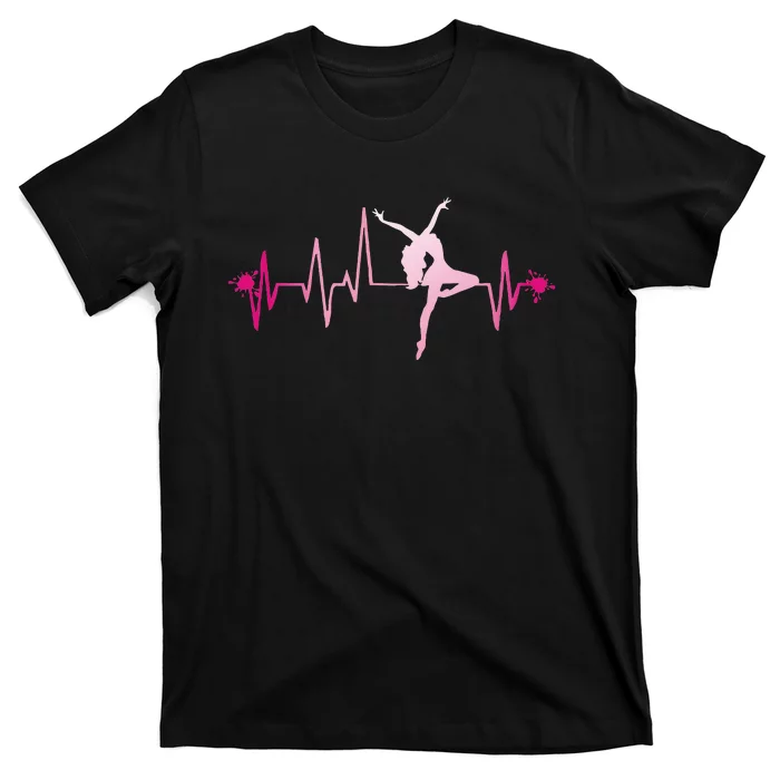 Dance Girl Heart Beat Hoodie Dancing Dancer Ballet Gift T-Shirt