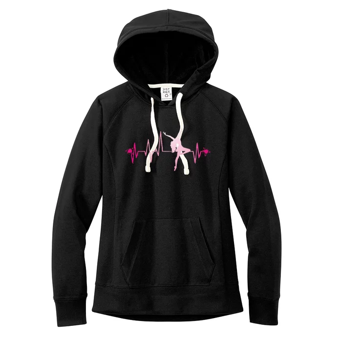 Dance Girl Heart Beat Hoodie Dancing Dancer Ballet Gift Women's Fleece Hoodie