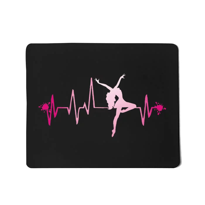 Dance Girl Heart Beat Hoodie Dancing Dancer Ballet Gift Mousepad