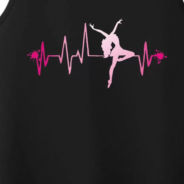 Dance Girl Heart Beat Hoodie Dancing Dancer Ballet Gift Performance Tank