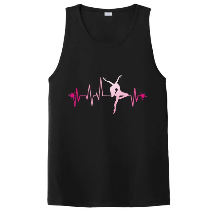 Dance Girl Heart Beat Hoodie Dancing Dancer Ballet Gift Performance Tank