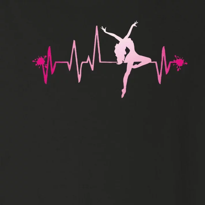 Dance Girl Heart Beat Hoodie Dancing Dancer Ballet Gift Toddler Long Sleeve Shirt