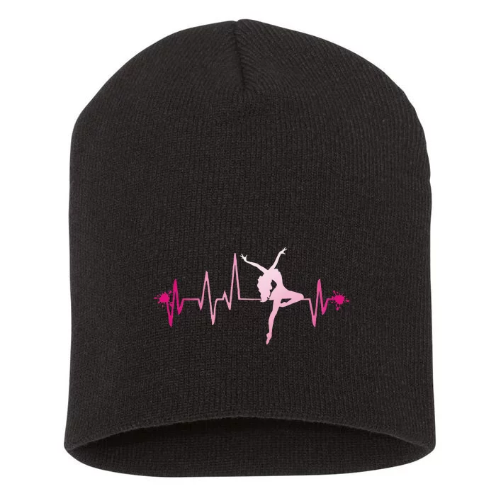 Dance Girl Heart Beat Hoodie Dancing Dancer Ballet Gift Short Acrylic Beanie