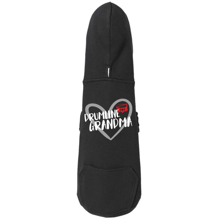 Drumline Grandma Heart Marching Band Doggie 3-End Fleece Hoodie