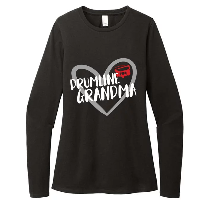 Drumline Grandma Heart Marching Band Womens CVC Long Sleeve Shirt