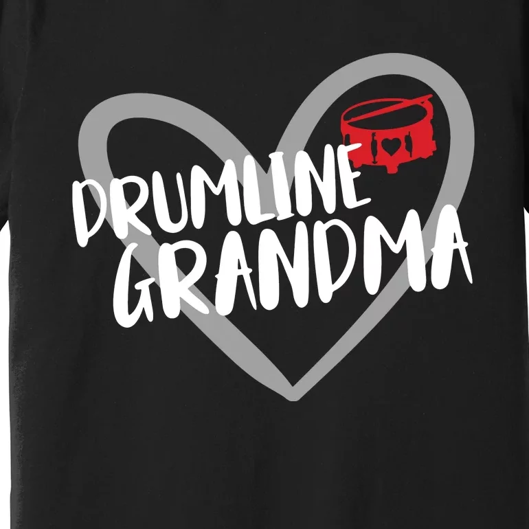 Drumline Grandma Heart Marching Band Premium T-Shirt