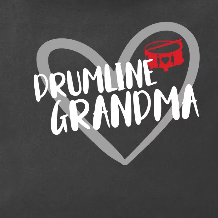 Drumline Grandma Heart Marching Band Zip Tote Bag