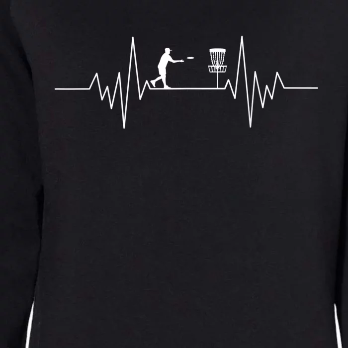 Disc Golf Heartbeat Design For A DiscGolf Player Womens California Wash Sweatshirt