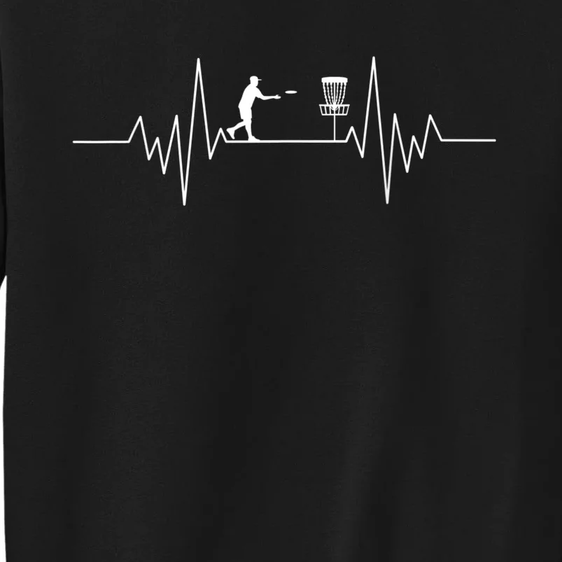 Disc Golf Heartbeat Design For A DiscGolf Player Tall Sweatshirt