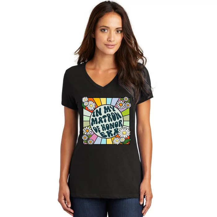 Daisy Groovy In My Matron Of Honor Era Women's V-Neck T-Shirt