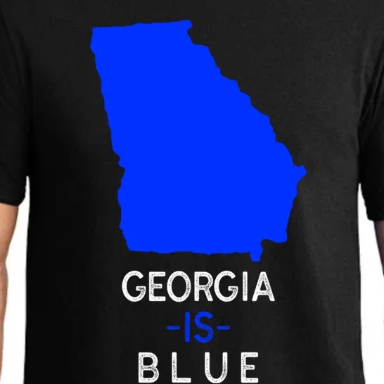 Democrat Georgia Is Blue Funny Political Biden Supporter Gift Pajama Set