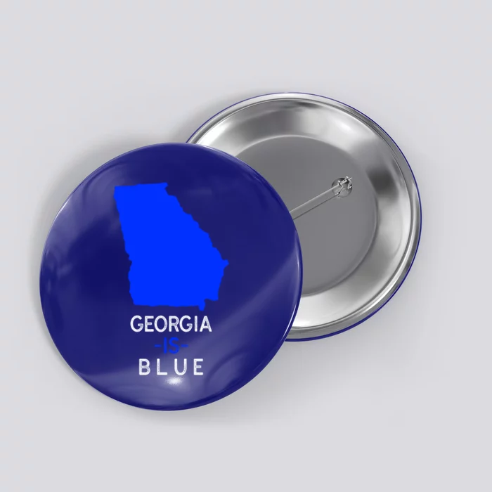 Democrat Georgia Is Blue Funny Political Biden Supporter Gift Button