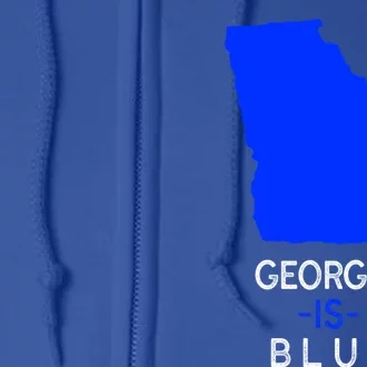 Democrat Georgia Is Blue Funny Political Biden Supporter Gift Full Zip Hoodie