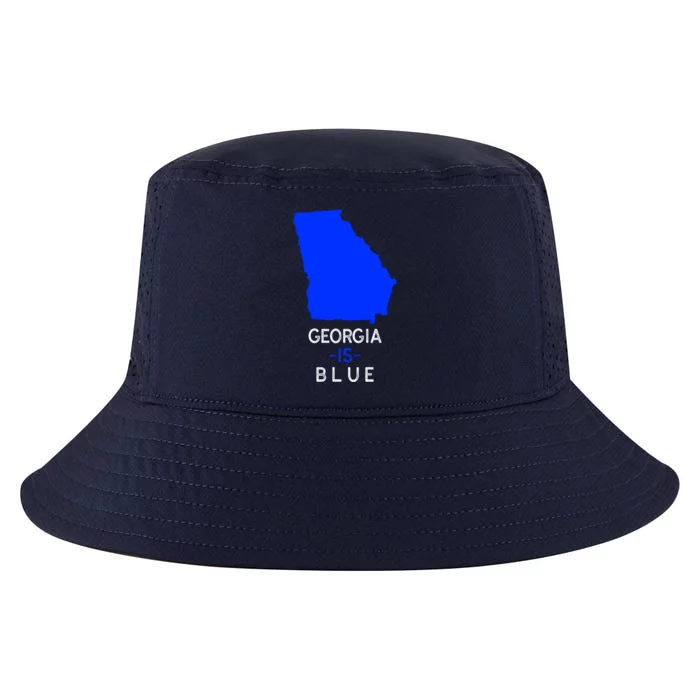 Democrat Georgia Is Blue Funny Political Biden Supporter Gift Cool Comfort Performance Bucket Hat