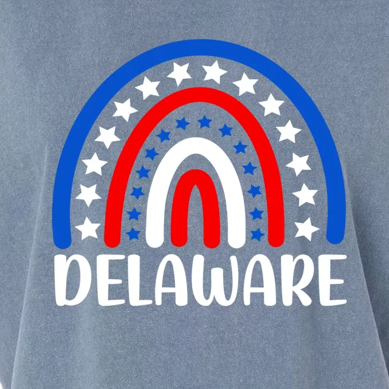 Delaware Gift I Love Delaware Usa Gift Garment-Dyed Women's Muscle Tee